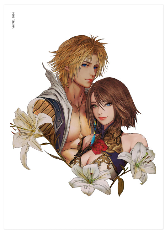 Final Fantasy X Tidus/Yuna Print OUTLET