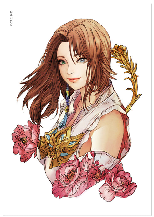 Final Fantasy X Yuna Portrait Print