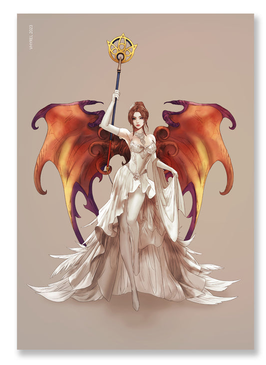 Final Fantasy X Rebellious Bride Yuna  Print OUTLET