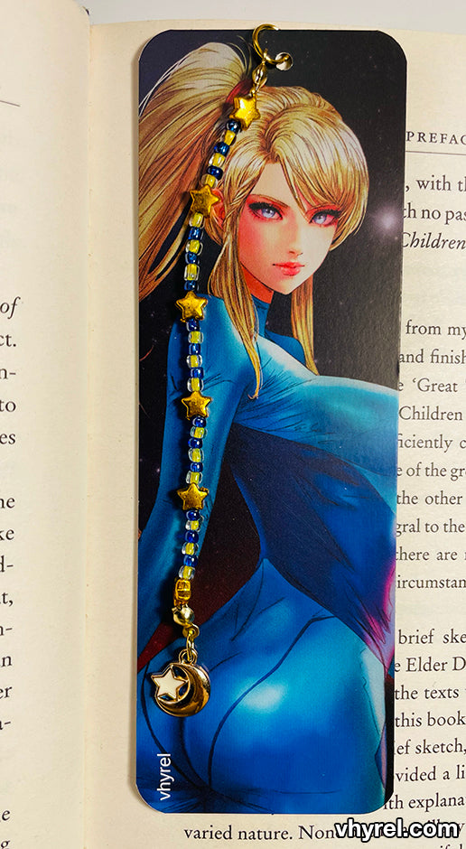 Metroid Samus Bookmark Beaded