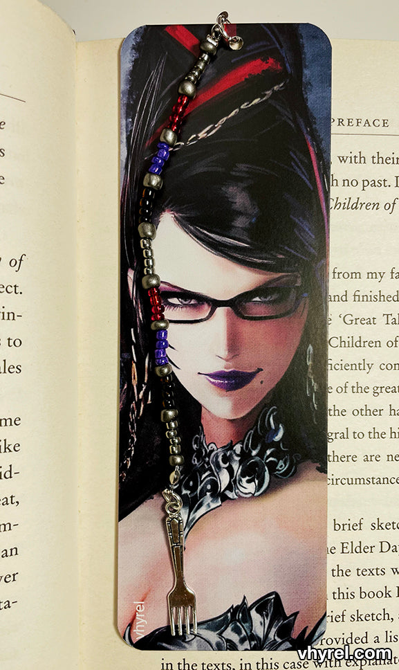 Bayonetta Bookmark Beaded