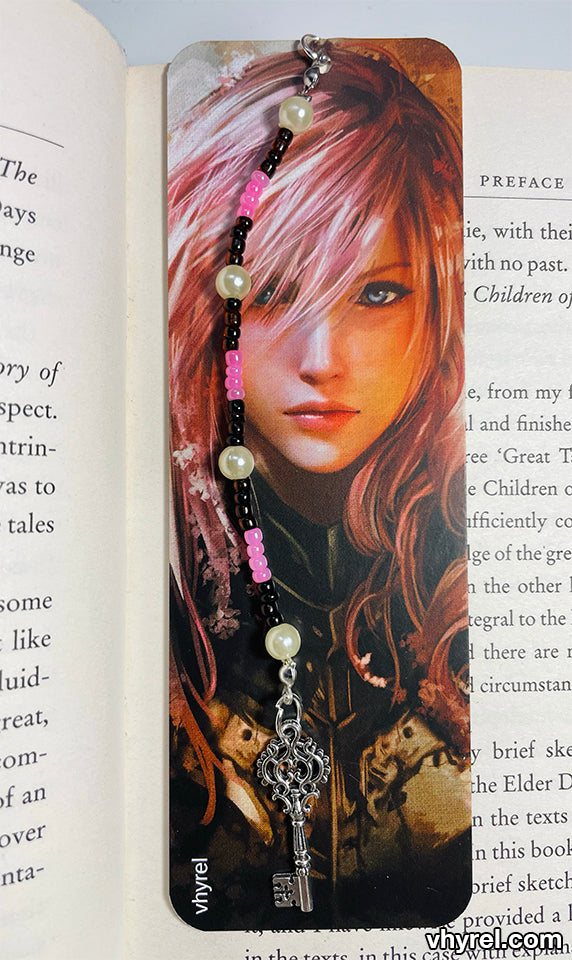 Final Fantasy XIII Lightning Bookmark Beaded