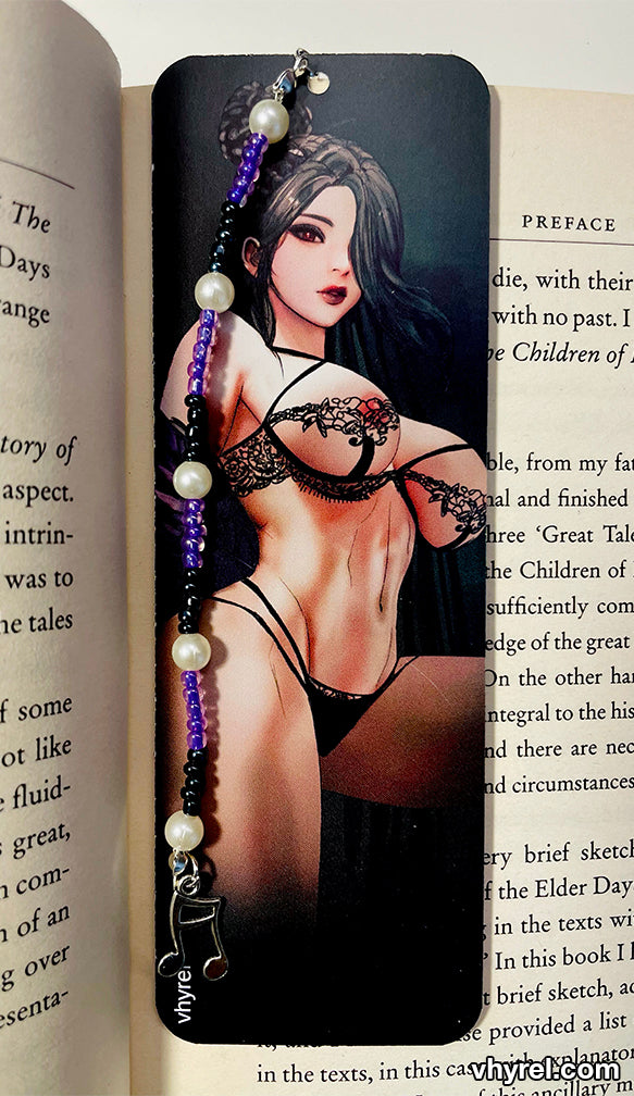 Final Fantasy X Lulu Bookmark Beaded