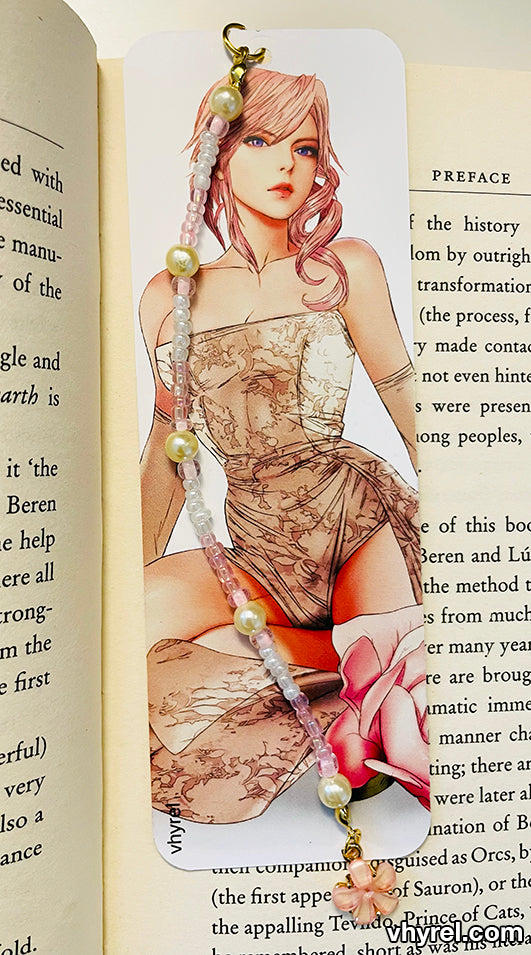 Final Fantasy XIII Lightning Bookmark Beaded