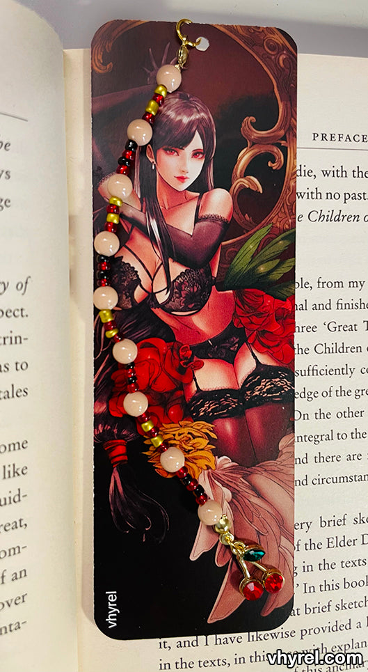 Final Fantasy VII Tifa Bookmark Beaded