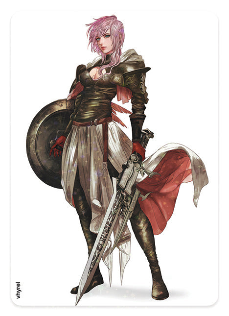 Final Fantasy XIII Warrior Lightning Holographic Collectible Card