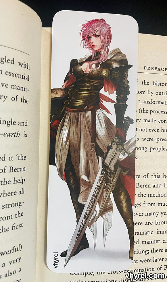 Final Fantasy XIII Warrior Lightning Bookmark