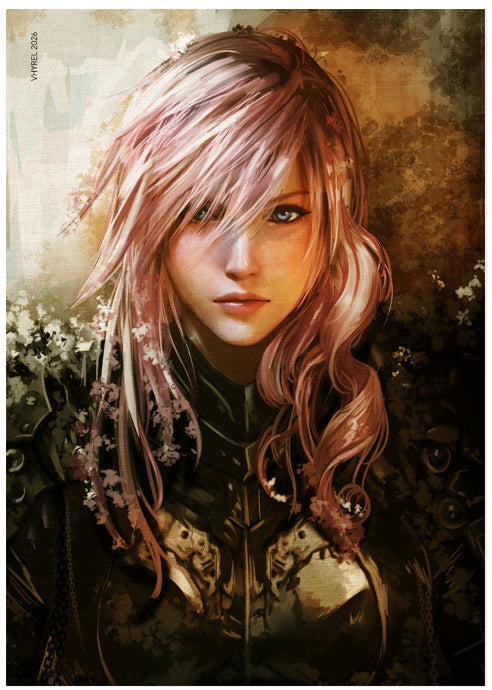 Final Fantasy XIII Lightning Portrait Print