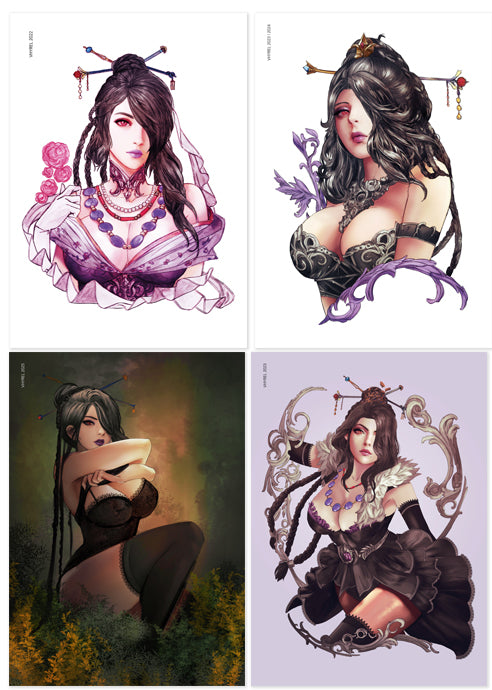 Final Fantasy X Lulu Print Set