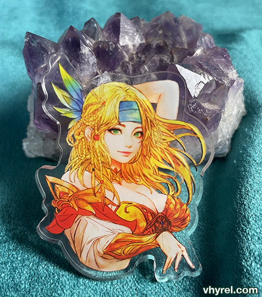 Final Fantasy X Rikku Clear Acrylic Pin