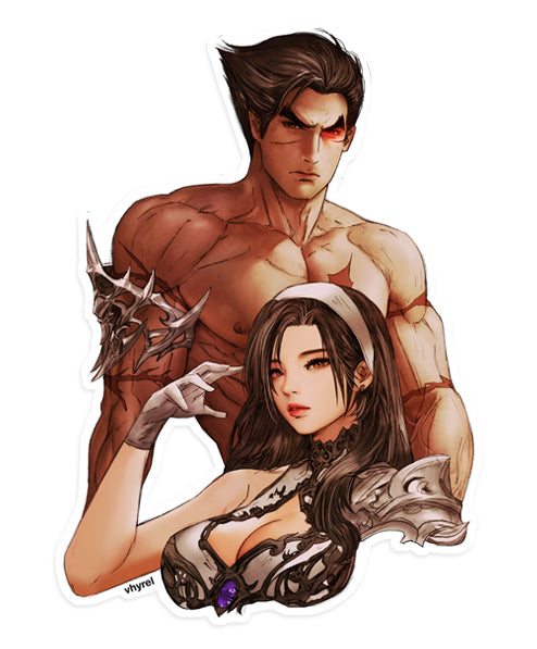 Tekken Kazuya Jun Die Cut sticker
