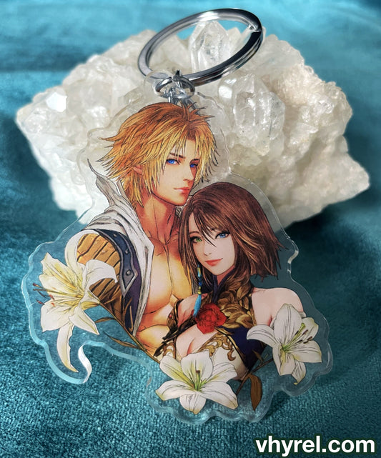 Final Fantasy X Tidus/Yuna Keychain Double Sided Acrylic