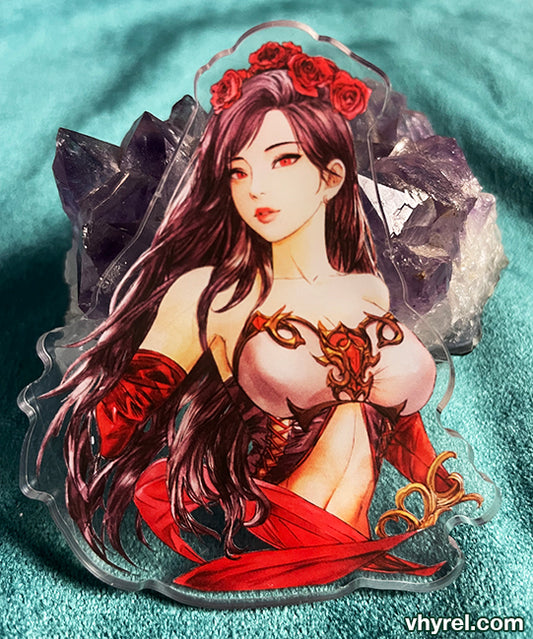 Final Fantasy VII Tifa Clear Acrylic Pin