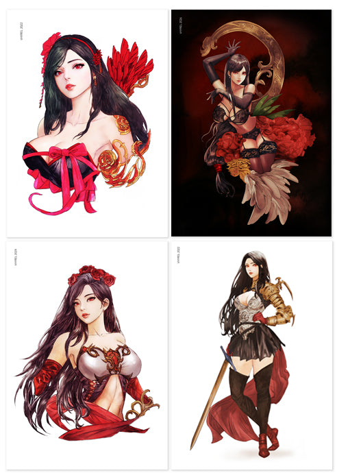 Final Fantasy VII Tifa Print Set