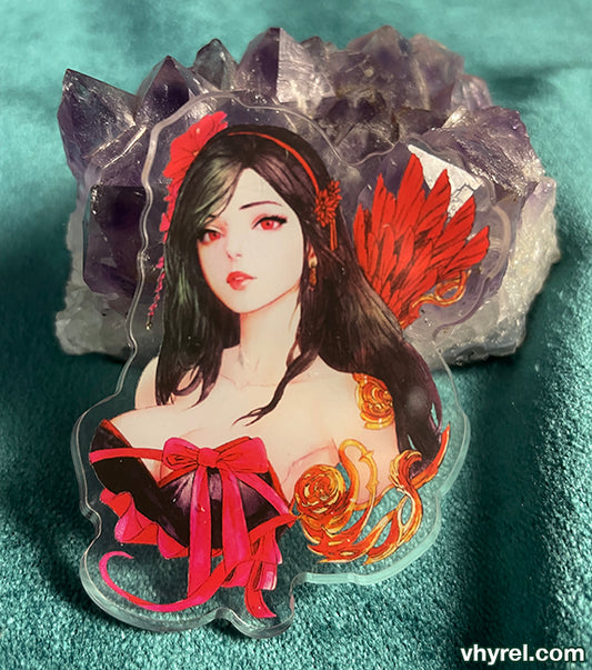 Final Fantasy VII Tifa Clear Acrylic Pin