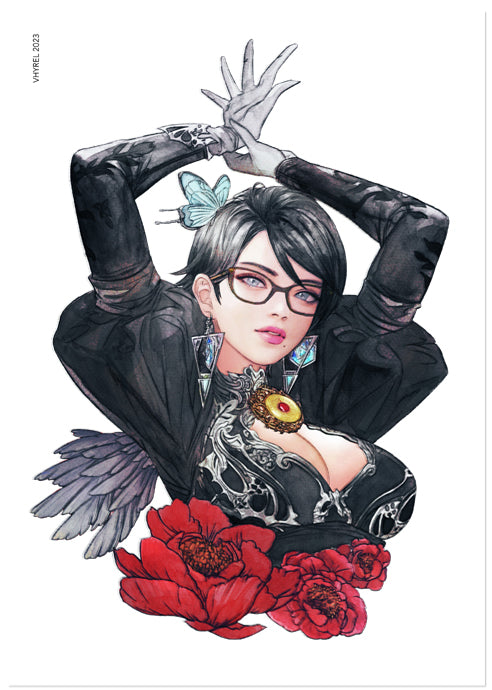 Bayonetta Watercolor Print