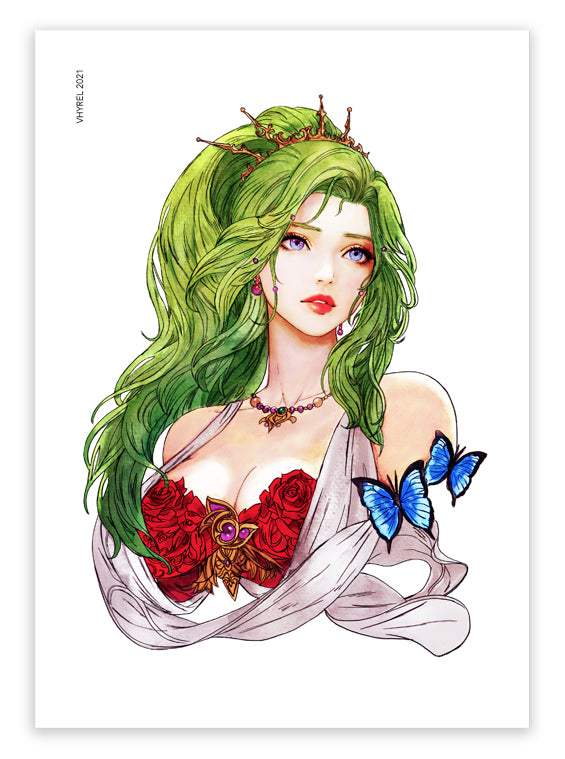 Final Fantasy VI Watercolor Terra Print OUTLET