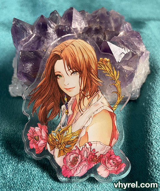 Final Fantasy X Yuna Clear Acrylic Pin