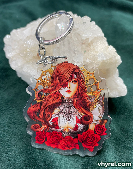 Final Fantasy IX Beatrix Keychain Double Sided Acrylic