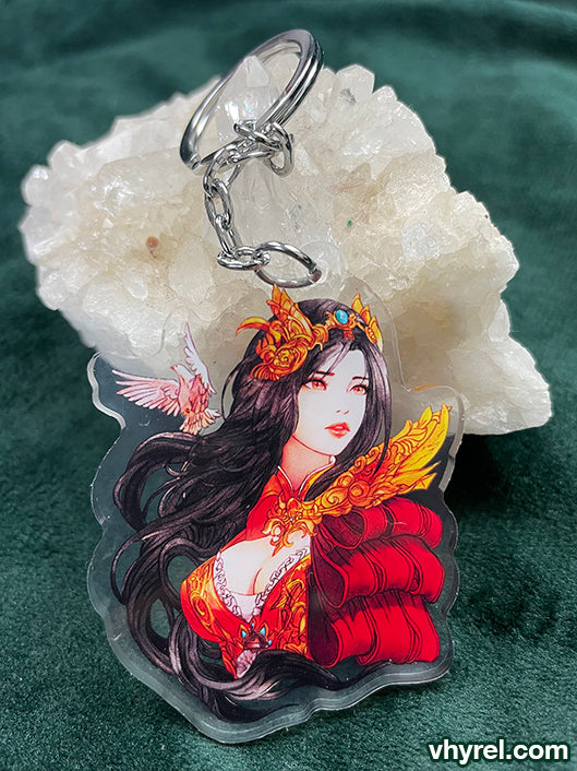 Final Fantasy IX Garnet Keychain Double Sided Acrylic