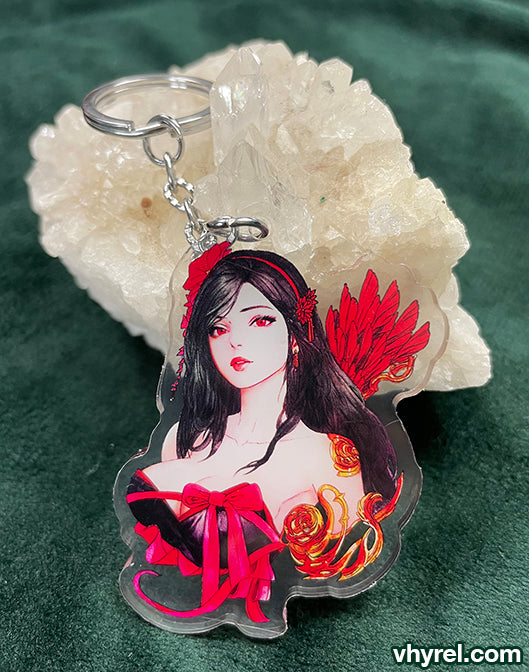 Final Fantasy VII Tifa Keychain Double Sided Acrylic