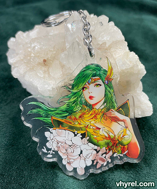Final Fantasy IV Rydia Keychain Double Sided Acrylic