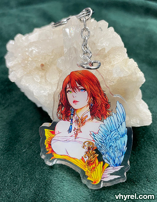 Final Fantasy X Yuna Keychain Double Sided Acrylic